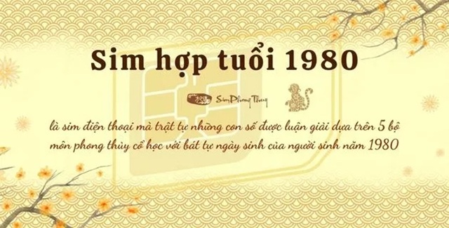 Sim phong thủy cho người tuổi Canh Thân 1980